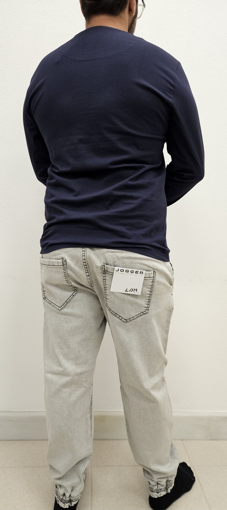 Pantalón Denim Fleece Hombre