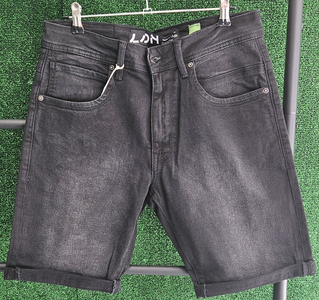 Bermuda Hombre Denim Negro Losan