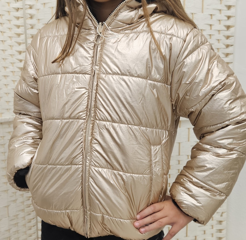 Chaqueta Puffer Fur Nylon Niña Losan