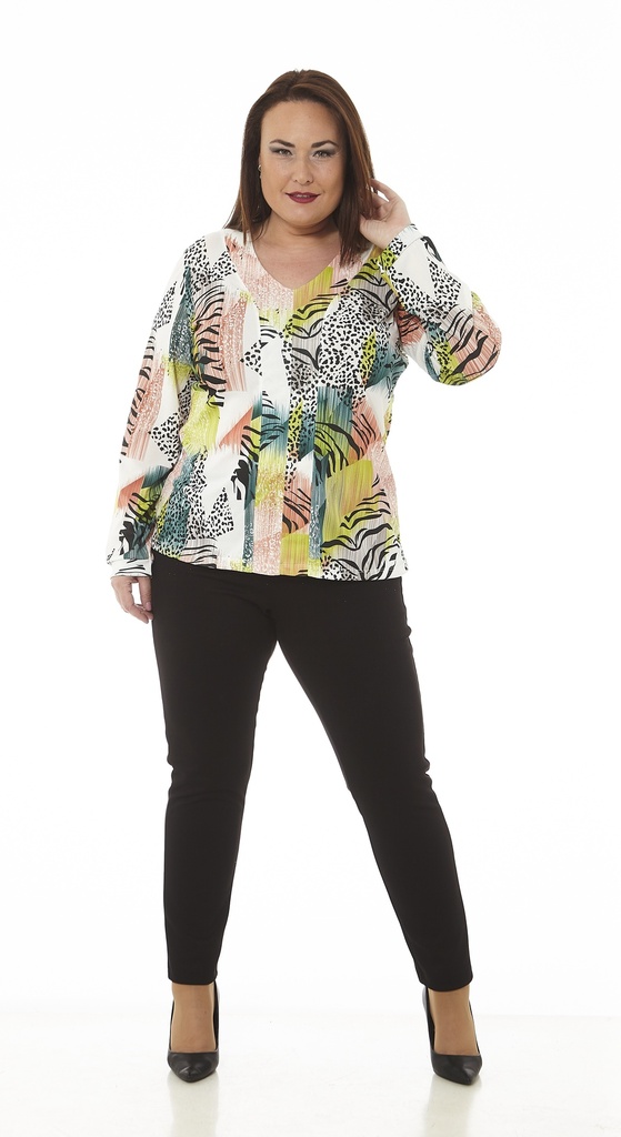 Blusa Animal Print Mujer