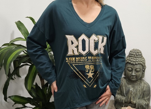 Jersey Manga 3/4 ROCK Mujer 7100